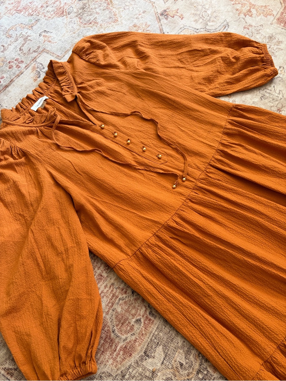 Calvin Klein Ruffle Neck Dress - Picture 3 of 4